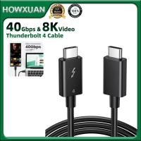 ราคา Howxuan By UGREEN Thunderbolt 4 สาย 40Gbps 8K @60Hz USB Type C ถึง Type C สาย PD100W 5A Fast สายชาร ์ จเข ้ ากันได ้ กับ Thunderbolt 3 Thunderbolt 4 (22563916941)