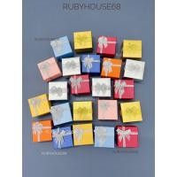 ราคา บ้านทับทิม68กล่องใส่แหวนกระดาษโบว์เงินขนาดเล็ก (57806140591)