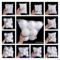 ราคา WELLNESSSPOT ลูกบอลคริสต์มาส, ลูกบอลโฟมขนาดเล็ก Polystyrene, อุปกรณ์ DIY เครื่องประดับคริสต์มาสสีขาวทรงกลม ต้นคริสต์มาส (53200827156)