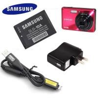 ราคา SLB-10A แบตเตอรี่ + เครื่องชาร์จ + สายเคเบิลข้อมูลเหมาะสําหรับ Samsung ES55 ES60 WB500 WB550 WB700 กล้อง (50454388363)
