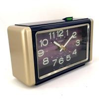 ราคา นาฬิกาปลุกตั้งโต๊ะ Citizen Japan สไตล์วินเทจ เรโทร หน้าปัดสีม่วงเหลือบ Alarm Clock Vintage Retro (10440995878)
