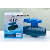 ราคา ￼KIZ Pvc Compact Ball Valve Socket End / Thread End 1/2" / 1" / 3/4" (52705778183)