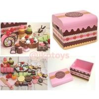 ราคา ชุดหีบขนมสตรอเบอร์รี่ ช็อคโกแลตปาร์ตี้แบบฝายก ของ Mother Garden (Mother Garden Chocolate Party Set - Box Case) (10314590839)