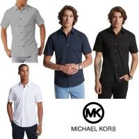 ราคา เสื้อเชิ้ตสีพื้นแขนสั้น-แขนยาว MICHAEL KORS TRIM STRETCH SLIM-FIT SHIRT (43463556441)