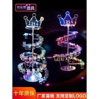 ราคา Bar Champagne Tower Luminous Cocktail Cup Holder Set KTV Shooter Glass Charging Creative LED Flashing Lamp Iron Wine Rac (26925760926)