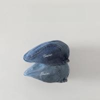 ราคา เด็กหมวกฤดูใบไม้ผลิฤดูใบไม้ร่วงชายหญิงแฟชั่นปักผ้ายีนส์สีทึบเบเร่ต์บังแดด กันลม ระบายอากาศหมวกเบสบอล (54504328519)