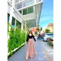 ราคา กางเกงปีกชีฟองข้างทรงสวยหรูหรากางเกงออกงาน (19085815239)