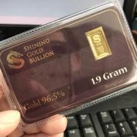 ราคา ทองแท่ง 96.5% น้ำหนัก 1.9 กรัม (ครึ่งสลึง) ของแท้ % (คละแบบ) (3442439423)