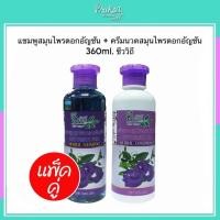 ราคา แชมพูสมุนไพรดอกอัญชัน+ครีมนวดสมุนไพรดอกอัญชัน ขนาด 360 มล. ชีววิถี (40107429864)