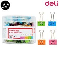 ราคา Deli 8487 Binder Clip 19mm 40pcs คลิบหนีบกระดาษแฟนซี 19 มิลลิเมตร แพ็ค 40 ชิ้น/กระปุก (18553014091)
