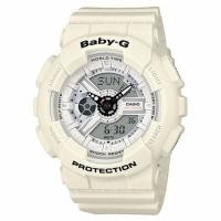 ราคา Casio Baby-G นาฬิกาข้อมือผู้หญิง สายเรซิ่นรุ่นLIMITED EDITION BA-110PP-7A-White (340011927)