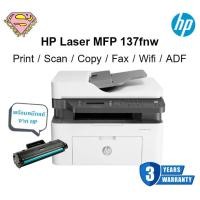 ราคา HP Laser MFP 137FNW มี WiFi พิมพ์,สแกน,ถ่ายเอกสาร,แฟกซ์ WiFi, ADF (Print,Scan,Copy,Fax,WiFi,ADF) เลเซอร์ ขาวดำ (25669266440)