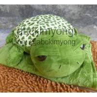 ราคา หมอนผ้าห่ม เต่าจัมโบ้ ขนาด50 cm ผ้าห่มเขียว มีสายสะพาย (3119588793)