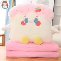 ราคา หมอนผ้าห่มขนมปัง หมอนคัพเค้ก เป็นได้ทั้งหมอนและตุ๊กตา + ผ้าห่มฟรี ด้านหลัง(พร้อมส่ง) (20595069222)