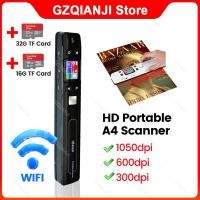 ราคา เครื่องสแกนเอกสารไร้สาย ขนาดเล็ก แบบพกพา A4 JPG PDF พร้อมการ์ด TF 16G 32G 1050 dpi มีสาย USB ISCAN (19870762855)