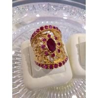 ราคา แหวนเงินชุบทอง ทับทิมพม่า+ทับทิมสยาม (14299762681)