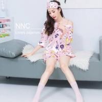 ราคา ชุดนอนผ้าซาติน+ผ้าปิดตา งานป้าย (516945532)