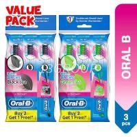 ราคา Oral B UltraThin แปรงสีฟัน Black Tea / Green Tea (นุ่มพิเศษ), 3s (28267012691)