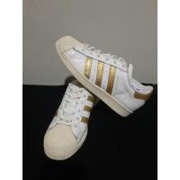 ราคา รองเท้าผ้าใบ รองเท้า adidas superstar สีขาว ไซส์ 38.5 พื้นรองเท้า 24 cm preloved/มือสอง/มือสอง (54851205018)