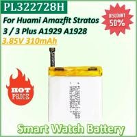 ราคา ใหม่ PL322728H 3.85V 310mAh แบตเตอรี่นาฬิกาสําหรับ Huami Amazfit Stratos 3 / 3 Plus A1929 A1928 สมาร์ทกีฬานาฬิกาแบตเตอรี่ (50056733381)