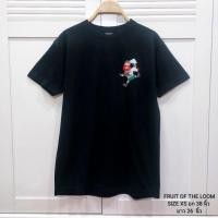 ราคา เสื้อยืด FRUIT OF THE ROOM แท้100% สีดำ สกรีนหน้าหลัง ไซส์ XS (50401244791)