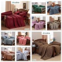 ราคา ⭐️Jessica⭐️ผ้าปูที่นอนสีพื้น (ไม่รวมผ้านวม) 3.5/5/6 ฟุต ของแท้ (22505356473)
