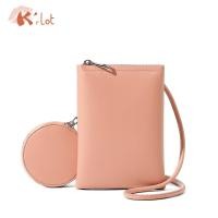 ราคา David Jones Sub Brand K'rlot กระเป๋าใส่เหรียญ หนัง PU ขนาดเล็ก สีมาการอง น่ารัก สําหรับผู้หญิง และวัยรุ่น 2 ชิ้น (19625286775)