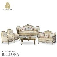 ราคา BELLONA ROYAL SOFA SET : ชุดโซฟาหลุยส์ 5ชิ้น (3+2+1+1 ที่นั่ง) พร้อมหมอนอิงและโต๊ะกลางสุดหรู รุ่น เบลโลน่า (14998380843)