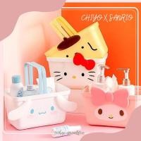 ราคา [CHIYO X SANRIO] SANRIO CINNAMOROL, MY MELODY, HELLO KITTY, POMPOMPURI MINISO ตะกร้าอเนกประสงค์ | SR858 (14798351422)
