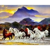 ราคา รุปภาพม้า 8 เซียน ม้าวิ่ง 8 ตัว ขนาด 16x20 นิ้ว ภาพเปล่าใส่กรอบหรือติดผนังบ้าน ตกแต่งห้อง (23977150685)