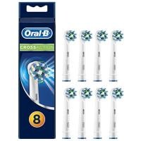 ราคา Oral-B CrossAction White Toothbrush Heads Pack of 8 Replacement Refills for Electric Rechargeable Toothbrush (1786401864)