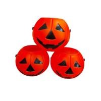 ราคา แบรนด์ถังฟักทองฮาโลวีน กระเช้าของขวัญสำหรับเด็ก Trick Treat ถังขนม พลาสติก ขนาด 16x13 ซม. เหมาะสำหรับงานปาร์ตี้ฮาโลวีน (46053464270)