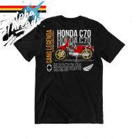 ราคา (จัดส่งตลอด 24 ชั่วโมง)Alpha Threads เสื้อยืด Honda C70 super Cub Classic C70-super Cub เสื้อยืด (40964136660)