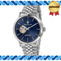 ราคา Maserati Men's Watch Automatic Mechanical Stainless Steel Strap Blue Dial Epoca Series Official Genuine Product 3-Hand 42mm Case 10ATM Water Resistant Luminous Hands Business Use (49301670388)