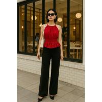 ราคา เสื้อเปิดหลัง สายผูกหลัง แต่งระบาย เซ็กซี่ (41973140395)