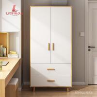 ราคา ตู้เสื้อผ้าขนาดเล็กสำหรับห้องนอนที่บ้าน ตู้เสื้อผ้าขนาดเล็กที่ทันสมัยและเรียบง่ายสำหรับห้องเช่า ตู้ไม้ขนาดเล็ก ตู้เสื้อผ (50254633655)