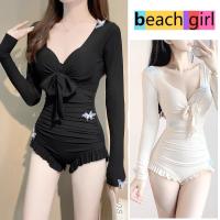 ราคา beachgirlชุดว่ายน้ำวันพีช+เสื้อคลุม ชุดว่ายน้ำผู้หญิง การตกแต่งผีเสื้อ ทูพีช มีโครง มีฟองน้ำ แฟชั่น ไฮเอนด์ (27925694665)