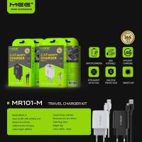 ราคา New Mee+ MR101-M เครื่องชาร์จ micro USB 1 รู⚡เครื่องชาร์จนิรภัย 2.4A ORIGINAL MEE+ (41214720093)