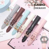 ราคา สายนาฬิกาหนังแท้ Casio รุ่น LTP-1391/1094/1095/LTH-1060 สำหรับผู้หญิง สีชมพู (42866483180)