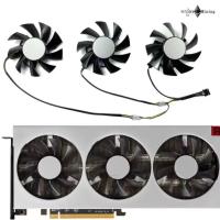 ราคา พัดลมการ์ดจอ AMD XFX POWERCOLOR SAPPHIRE ASROCK VISIONTEK Radeon VII graphics card fan FD8015H12S (50851078818)