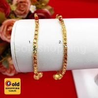 ราคา สร้อยข้อมือทองห้อยจี้หัวใจ ความยาว 7 นิ้ว หุ้มเศษทองแท้เยาวราช (12195373770)