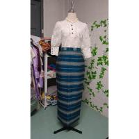 ราคา เฉพะผ้าถุง ผ้าถุงผ้าไทยตัดเย็บสำเร็จมีซับในอย่างดี #ผ้าถุง (55801371111)