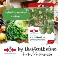 ราคา GGEW เมล็ดพันธุ์ซฟ มะเขือเปราะลูกผสมหยาดทิพย์ 150 เมล็ด ตราศรแดง Round Eggplant (475264492)