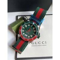 ราคา NewGucci Dive Quartz Green Dial Two Tone NATO Strap Watch (26967263452)