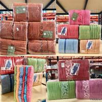 ราคา [ ยกแพ็ค 6 ผืน] ผ้าขนหนูคอตตอน ผ้าเช็ดตัว 27x54นิ้ว ซับน้ำได้ดีมาก (41017913716)