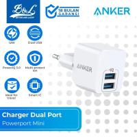 ราคา ANKER Charger Dual-USB 2.4A PowerPort Mini 12W (21965614039)