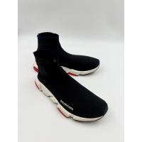 ราคา รองเท้า Balenciaga Speed Sneaker Cleae Sole Trainer Black /White (28019543131)