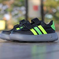 ราคา ADIDAS NEO BUBBLE COMFY รองเท้ามะกอกดั้งเดิมสีดํา/เขียว (25831810405)