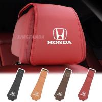 ราคา 1/2pcs รถ Headrest Dirt-proof ฝาครอบ PU หนังรถที่นั่งปลอกหมอนสําหรับ Honda Dio Fit3 Rd1 Civic Binzhi XRV CRV Accord (26243558187)