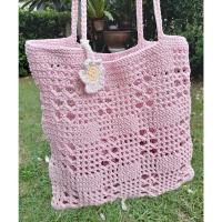 ราคา พร้อมส่งทันที กระเป๋าถักเชือกฟอก งานแฮนด์เมด (27700652100)